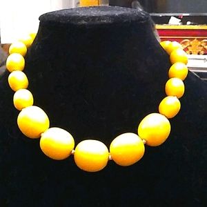 Yellow Bobble necklace